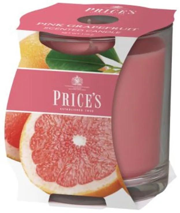 Price´s FRAGRANCE vonná sviečka v skle Ružový grapefruit - horenie 45h