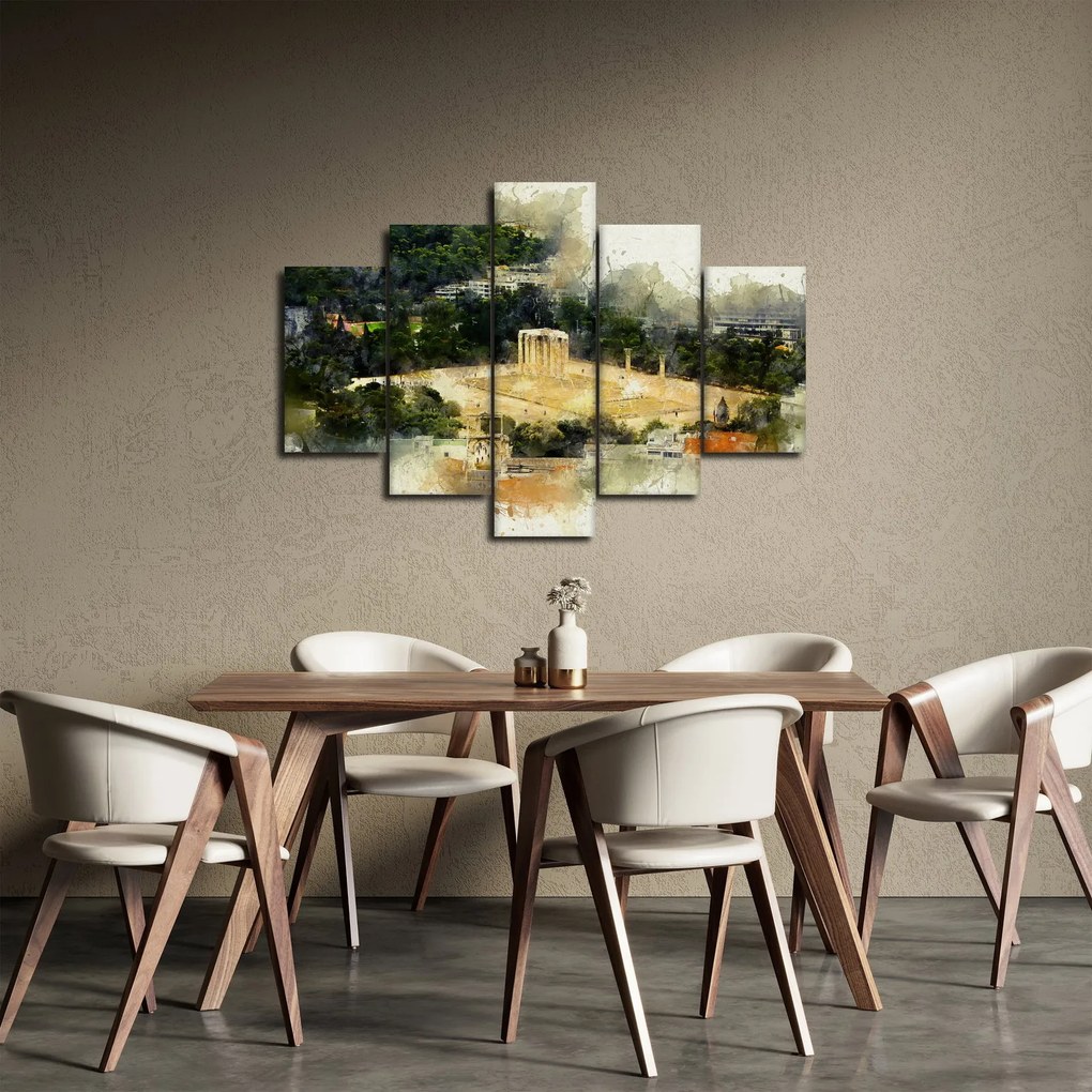 Obraz - Chrám Dia, Atény, Grécko (150x105 cm)
