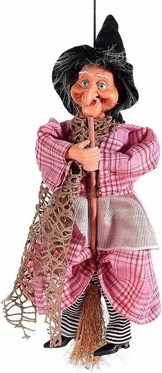 Lietajúca striga Tartana v ružových šatách 32 cm