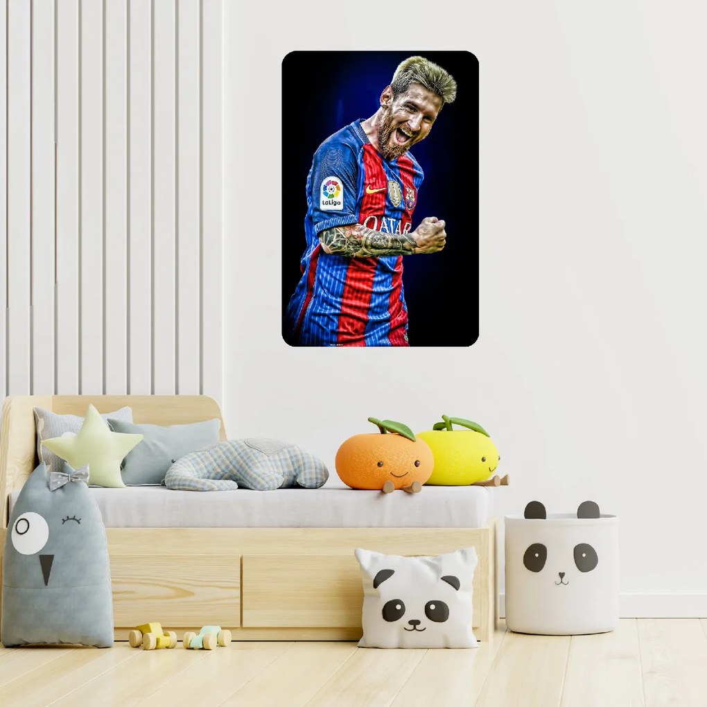 Textilná nálepka na stenu "MESSI 2"