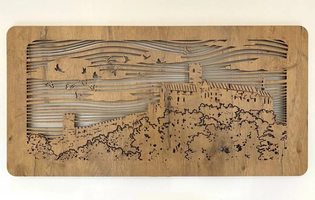 Podsvietený obraz Hrad