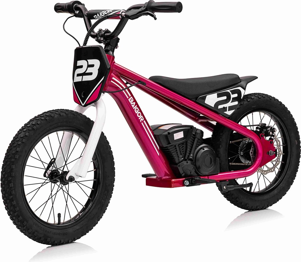 Ramiz BAIGOR 23 PRO Ružová batériová motorka pre dieťa
