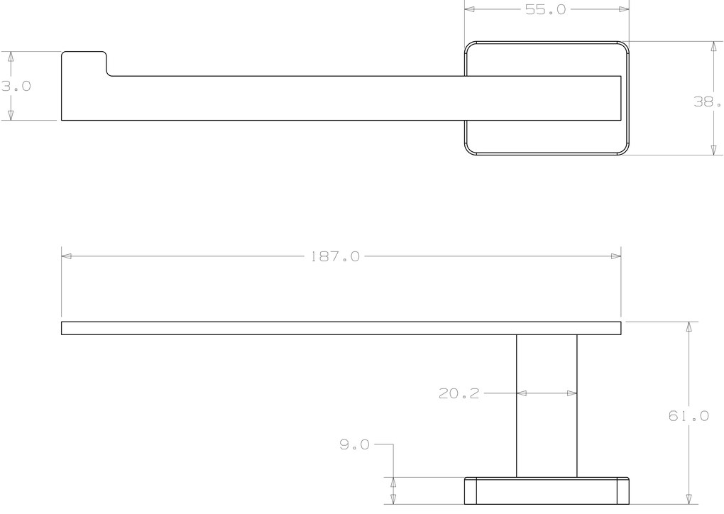 Gamma Caro, držiak na WC papier, zlatá matná, GMA-UP-CARO-BGD