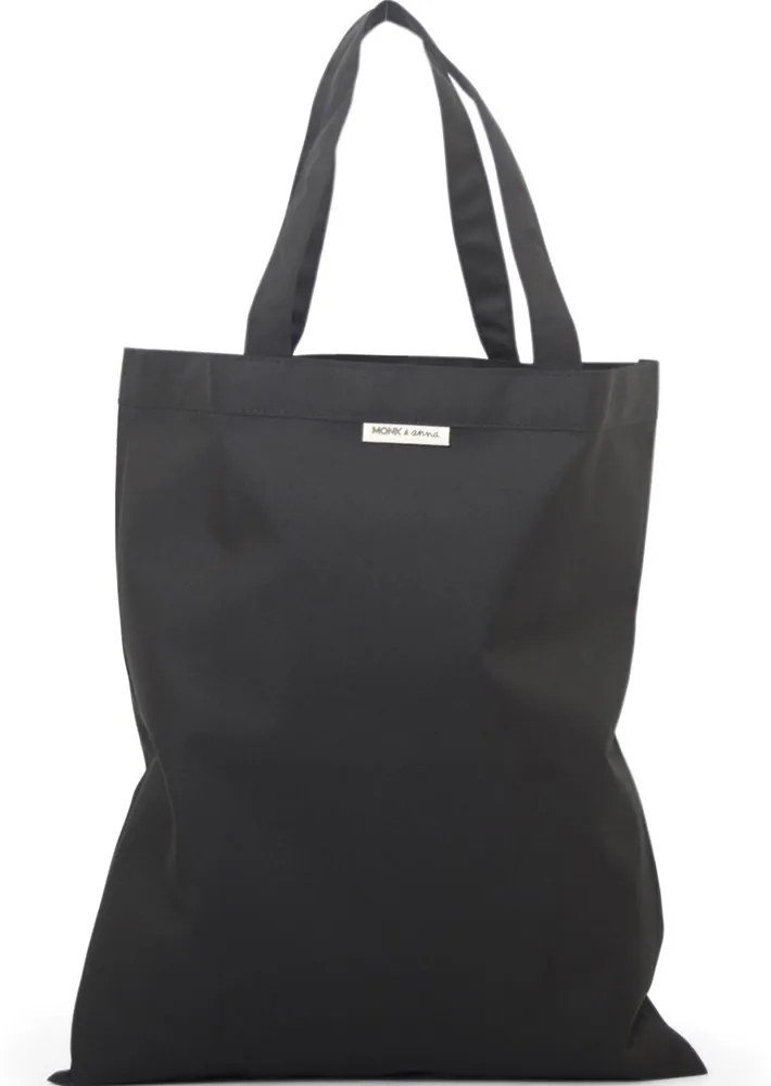 RILLA Nákupná taška Anna mono/heavy nylon 37x43.5 cm čierna