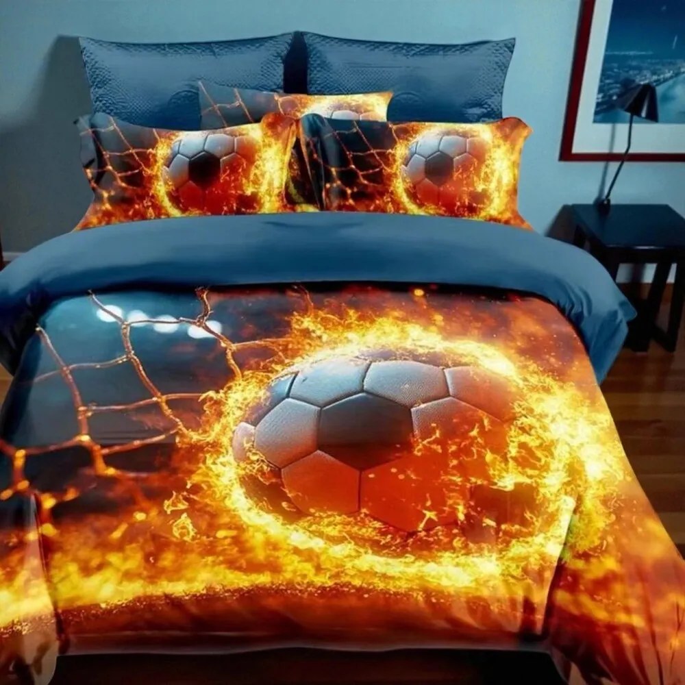 Obliečky PULLA FIRE 3-dielna sada 140x200 cm