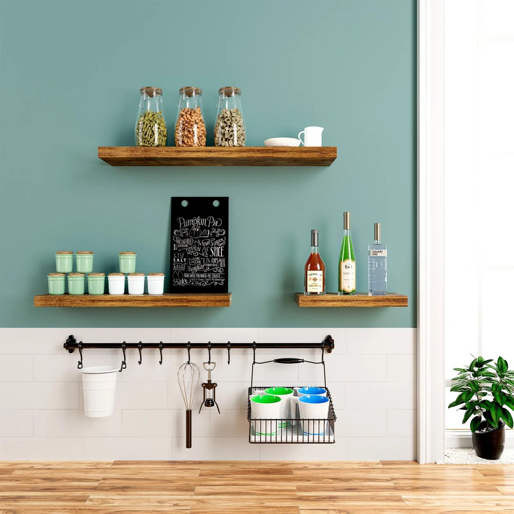 Nástenná polica FIGO+ konzola, 110 cm, tmavý dub Casaria