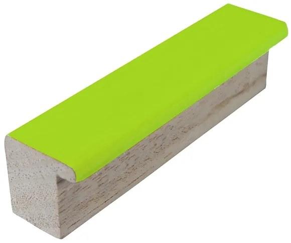 DANTIK rám na obraz 21x29,7 | PASTELKA světlezelená rovná (Sklo Čiré)