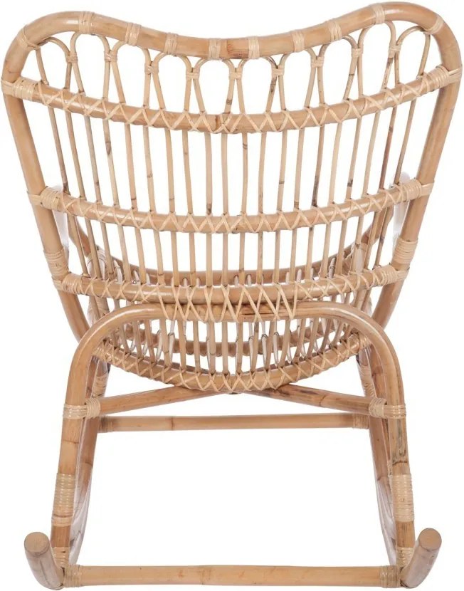 Ratanové hojdacie kreslo Rocking prierodne - 110 × 66 × 93 cm
