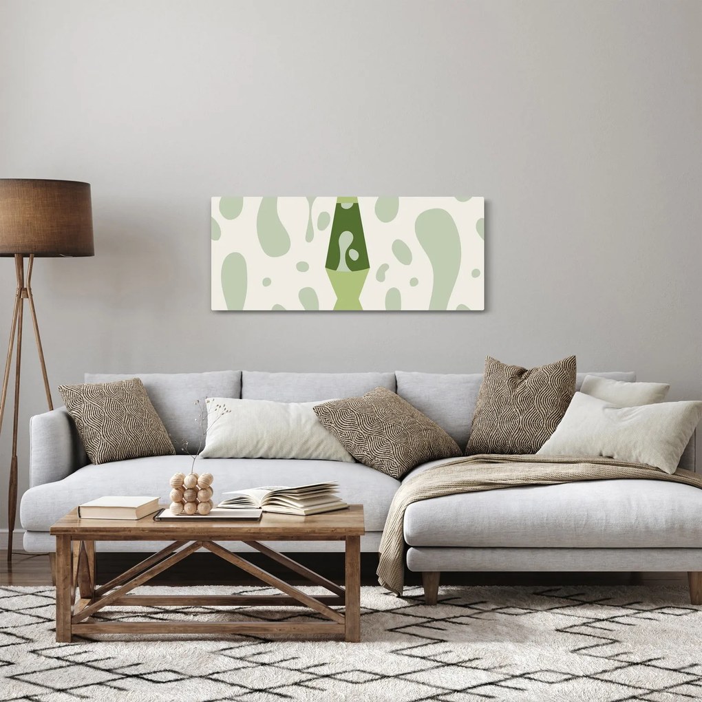 Obraz - Hippies, lávová lampa (120x50 cm)