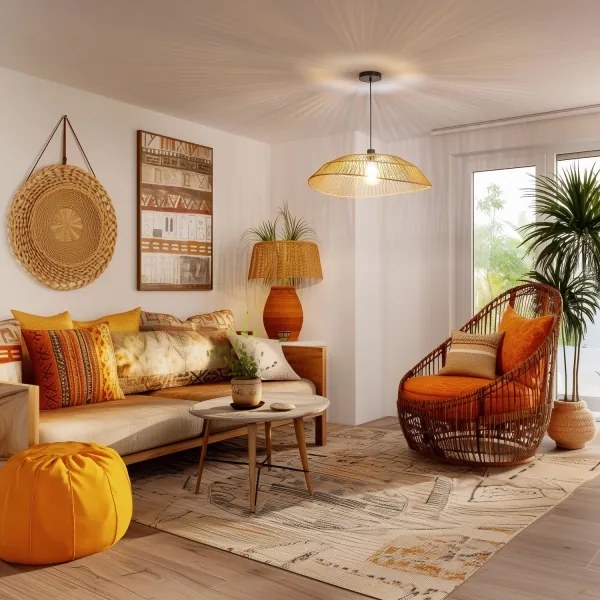 Univerzálne tienidlo KERIA pr. 70 cm hnedé