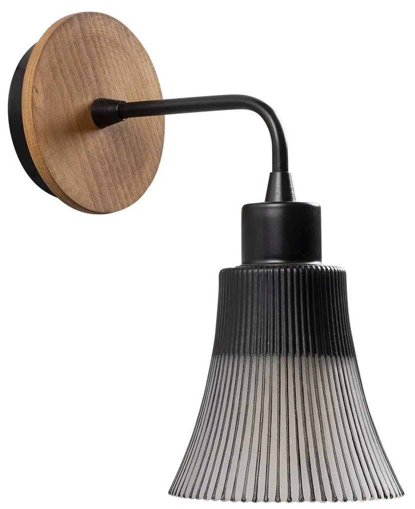 Nástenná lampa Foca čierna