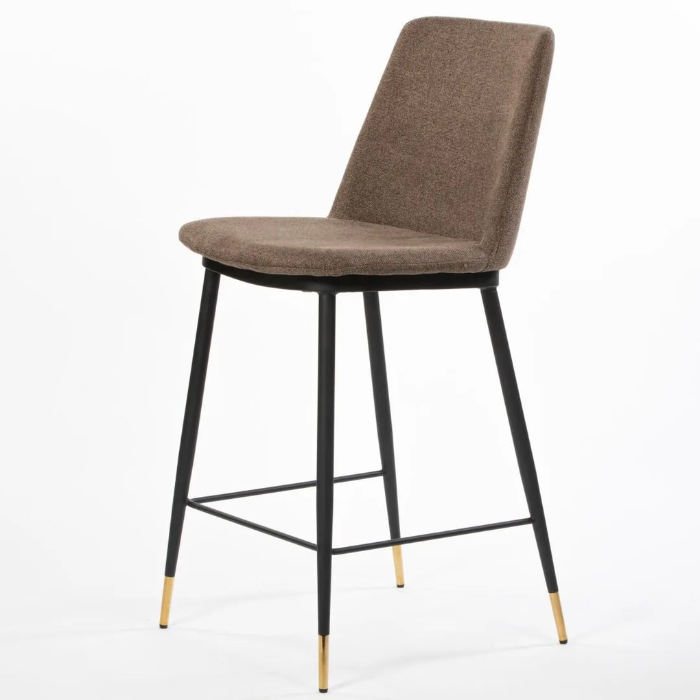 ROSSI BAR DARK BROWN ČALÚNENÁ BAROVÁ STOLIČKA brown