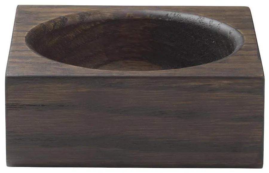 Hnedá odkladacia miska z dubového dreva Blomus Modo, 10 x 10 cm