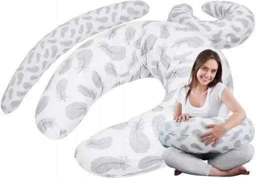 Dojčiaci vankúš BABYMAM PREMIUM - Pierka s bielou