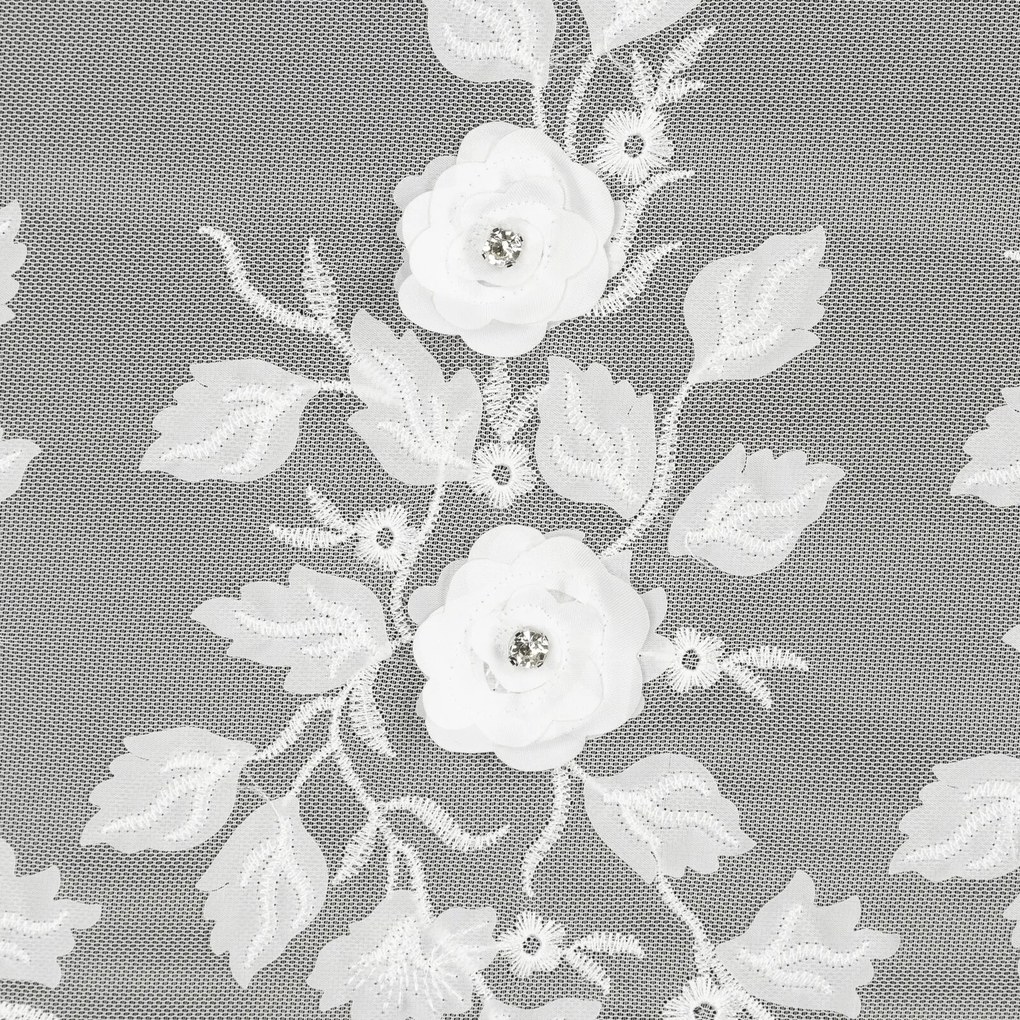 KRÁTKA ZÁCLONA NA PÁSKE EVA MINGE ROSES4 150X50 CM KVETY