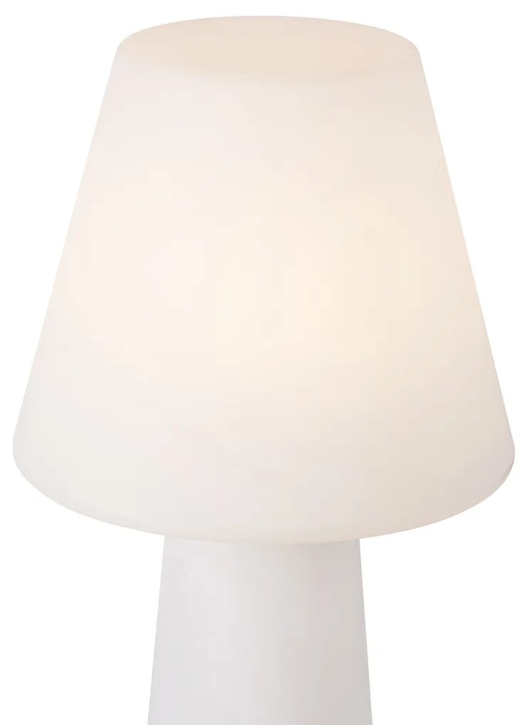 Dizajnová vonkajšia stojaca lampa biela IP44 - Katrijn