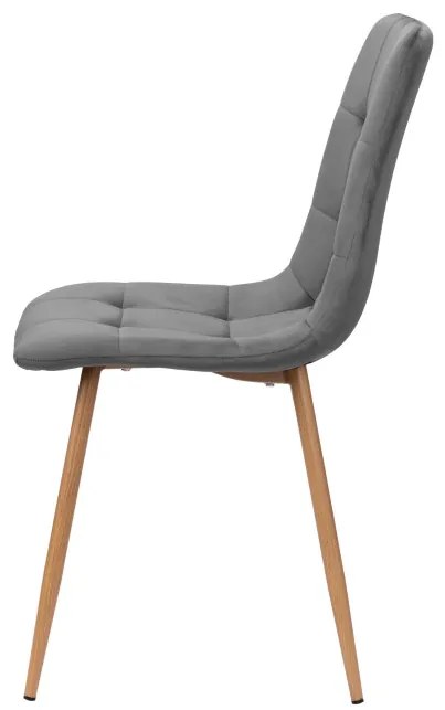 Jedálenská stolička MONTANA zamatová, grafitová