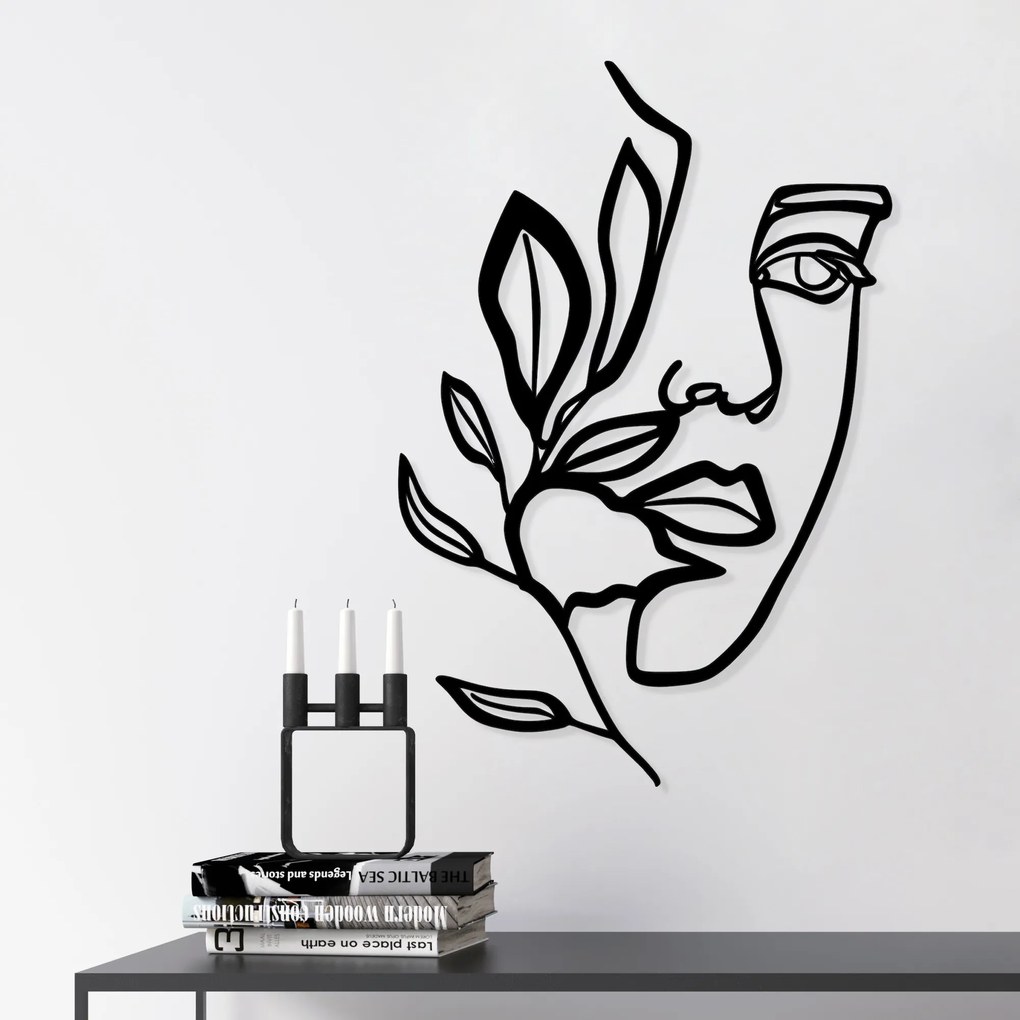 Woman Face Behind The Branch