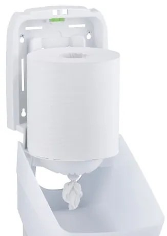 Zásobník na papierové utierky v rolkách Merida Hygiene Control FLEXI, biela