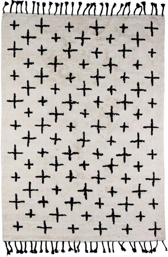 Béžový bavlnený koberec De Eekhoorn More, 170 × 240 cm