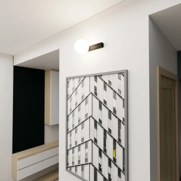 Stropné svietidlo FIT 1xE14/10W/230V čierna/biela