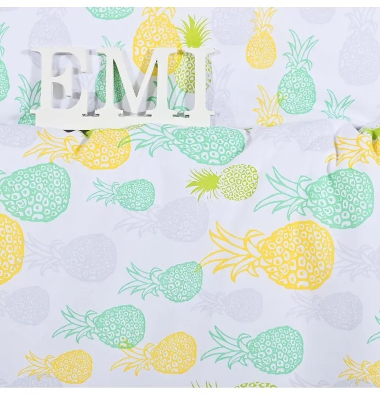 Detské obliečky Ananás EMI, Štandardný set jednolôžko obsahuje 1x 140x200 + 1x 70x90