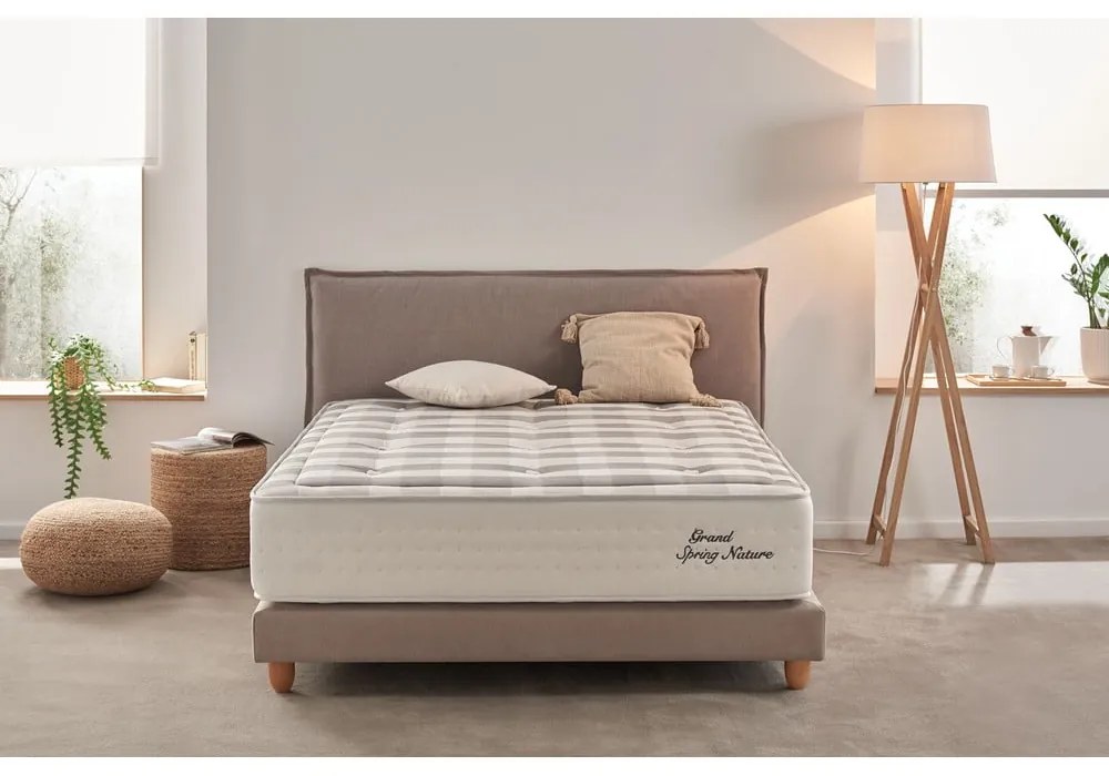 Stredne tvrdý pružinový termoregulačný matrac 160x200 cm Grand Spring Nature – Moonia