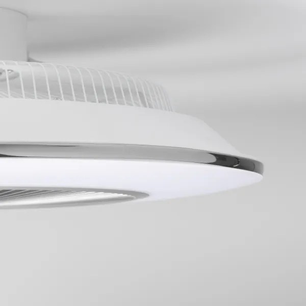 Brilagi - LED Stmievateľné svietidlo s ventilátorom AURA LED/38W/230V strieborná +DO