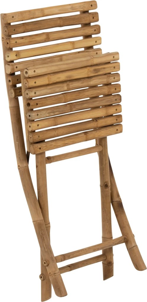 Prírodná bambusová skladacia stolička Bamboo Pliable - 54*45*85cm