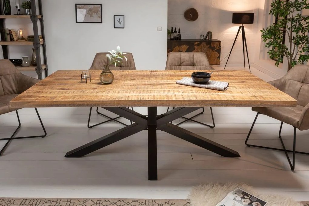 Dizajnový jedálenský stôl Vera, 180 cm, mango