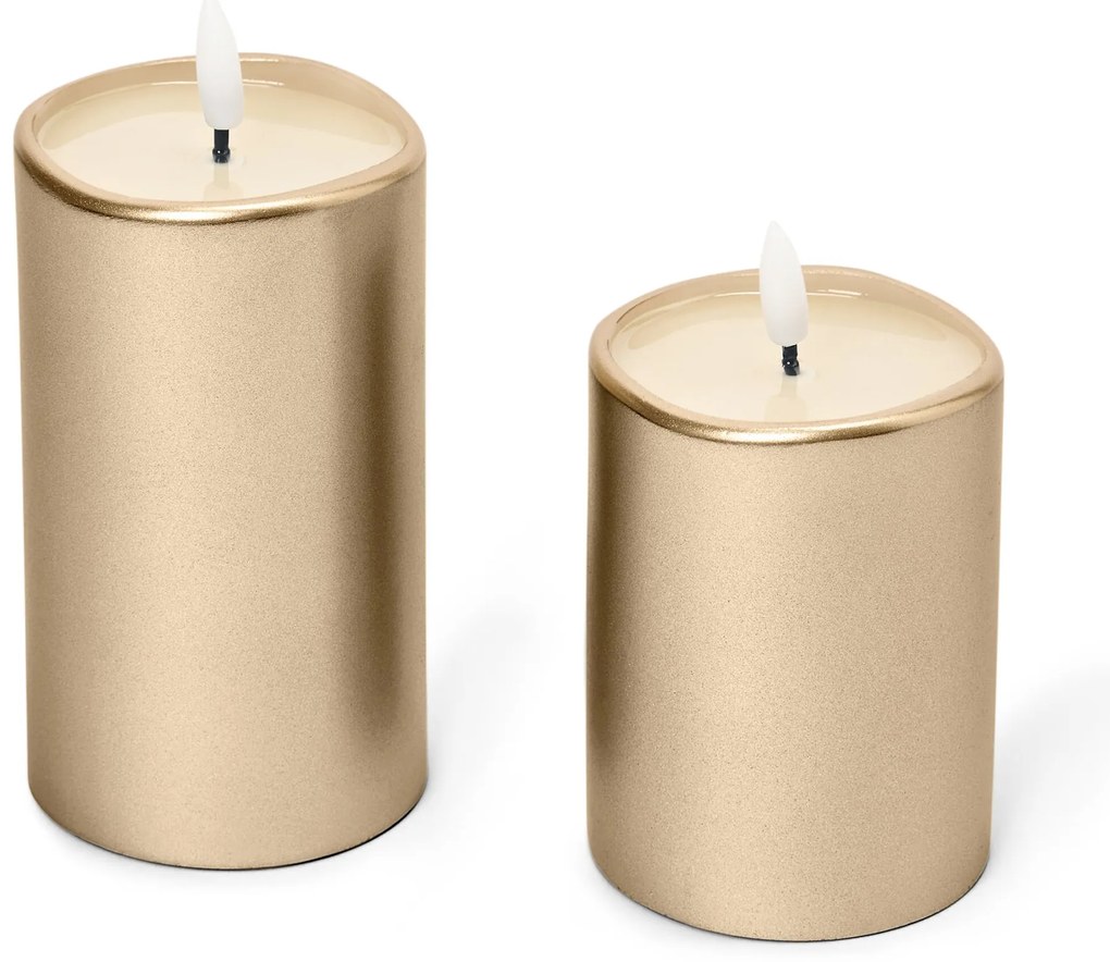 LED sviečky s výplňou z pravého vosku