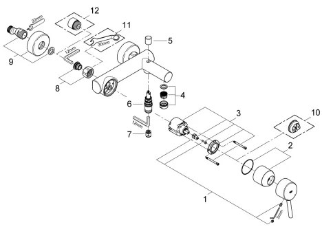 GROHE 32211001 - Vaňová batéria CONCETTO DN 15 lesklý chróm