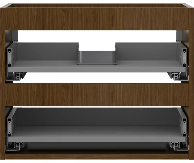 Mexen Box-A, závesná skrinka 60 cm, 2 zásuvky, orech, 91AX0-0600-470-2-86