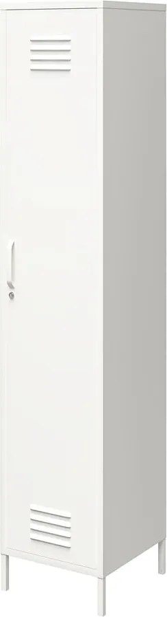 Biela kovová skrinka 38x185x40 cm Mission District – Støraa