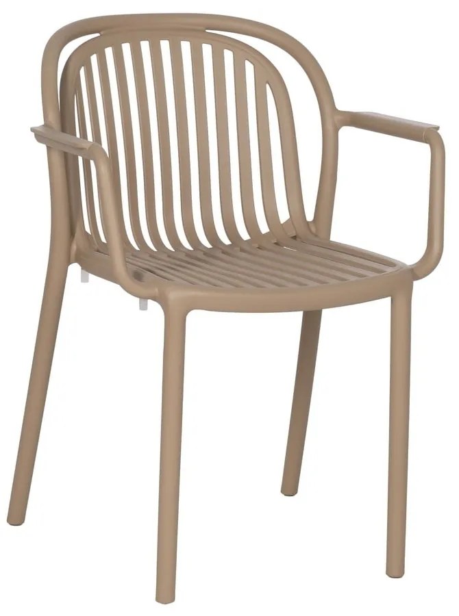 Béžová plastová jedálenská stolička Alia – Ixia