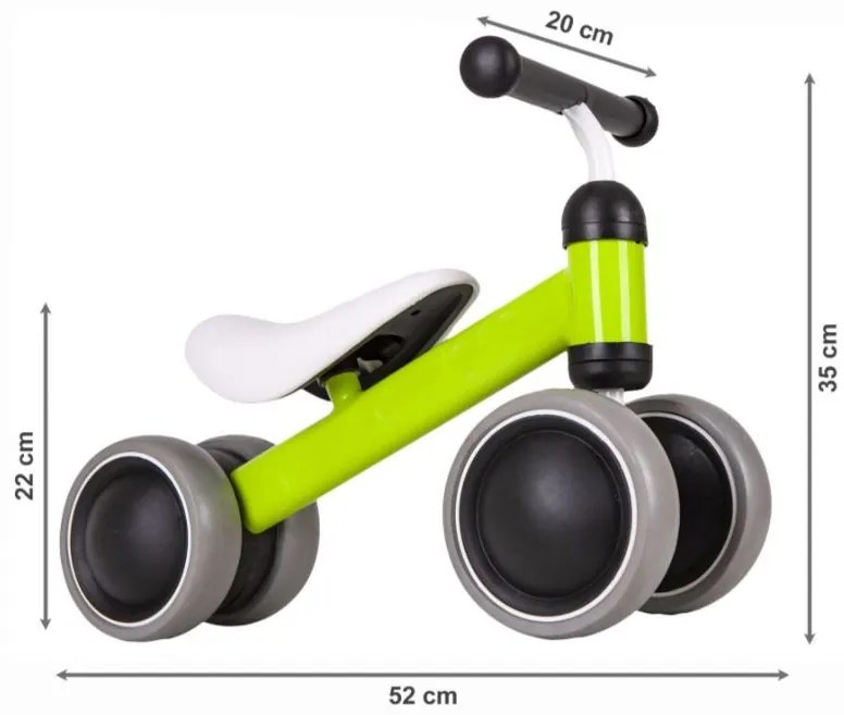 ECOTOYS Detské odrážadlo Green Mini