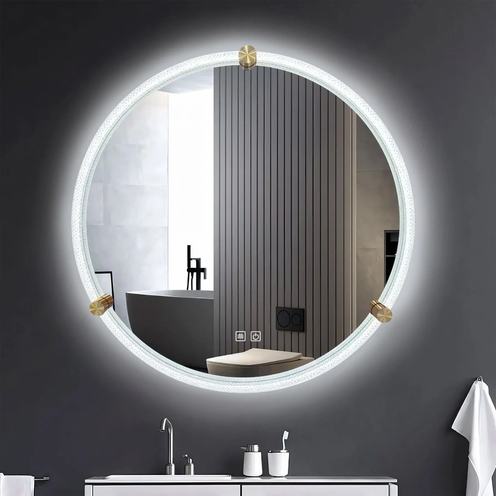 Tutumi Tutumi, LED zrkadlo 60cm, model 106, predné osvetlenie, HOM-02699
