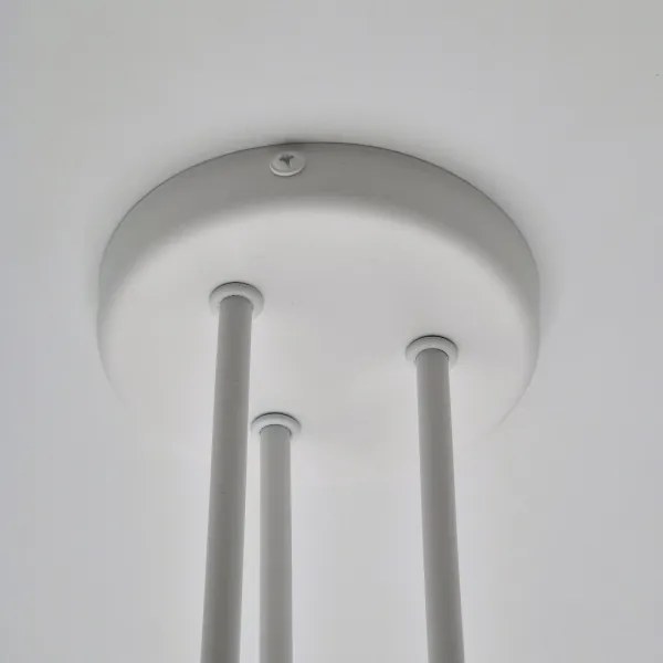 Prisadený luster MATYLDA 3xE27/60W/230V biela