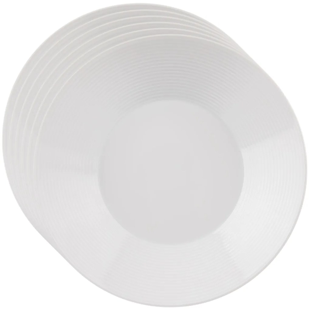 Orion Súprava porcelánových hlbokých tanierov Mona linka 6 ks, 22 cm