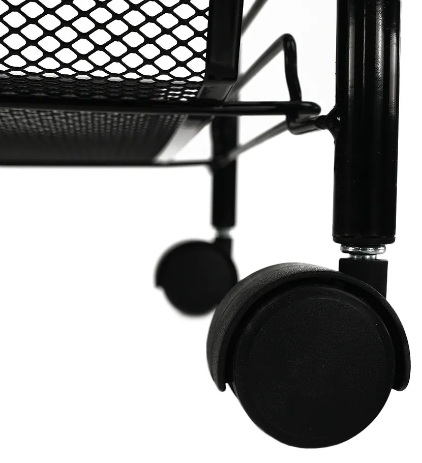 Servírovací stolík na kolieskach Myris - čierna