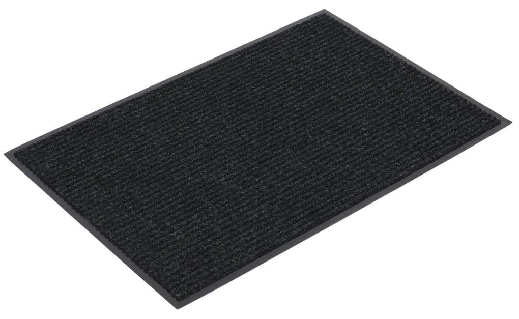 Odolná vstupná kobercová rohož s PVC 1+1 ZADARMO, 90 x 120 cm, čierna