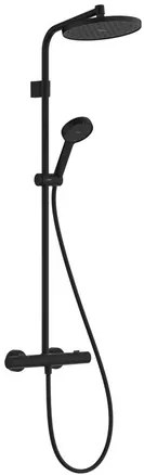 Hansgrohe Activera S sprchový systém s termostatickou batériou matná čierna 28 078 670