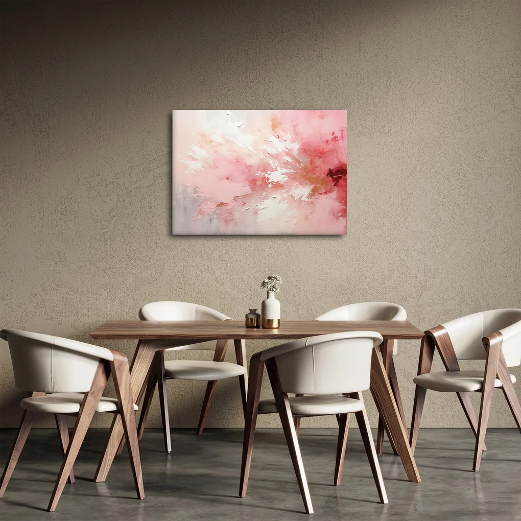 Obraz - Ružový abstrakt (70x50 cm)
