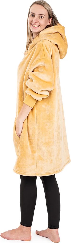 4Home Baránková mikina mikroplyš Beige, uni M - dámske