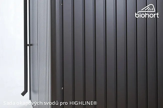Biohort Záhradný domček BIOHORT HighLine DUO H5 275 x 315 (tmavo sivá metalíza)