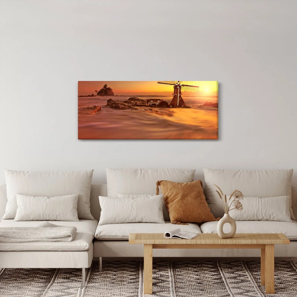 Obraz - Západ slnka (120x50 cm)
