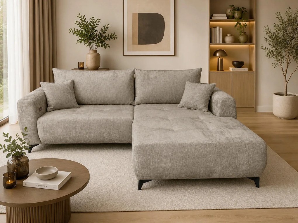 XXXLutz ROHOVÁ SEDAČKA, textil, taupe P & B - Sedačky - 00000F001602