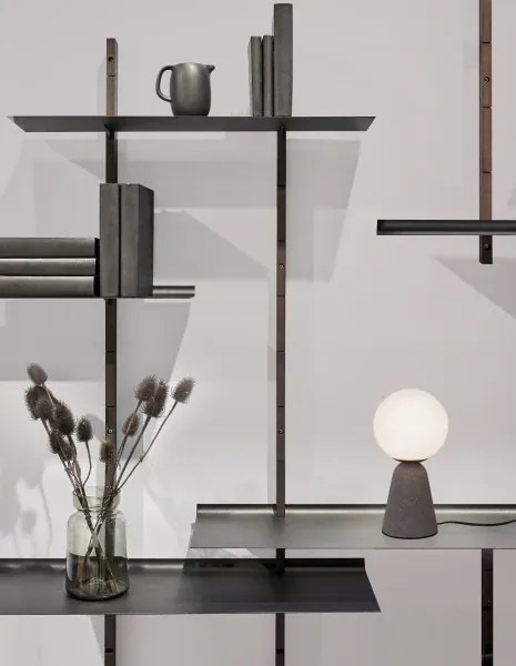 Dizajnová stolová lampa Zero 10 Svetlá sivé