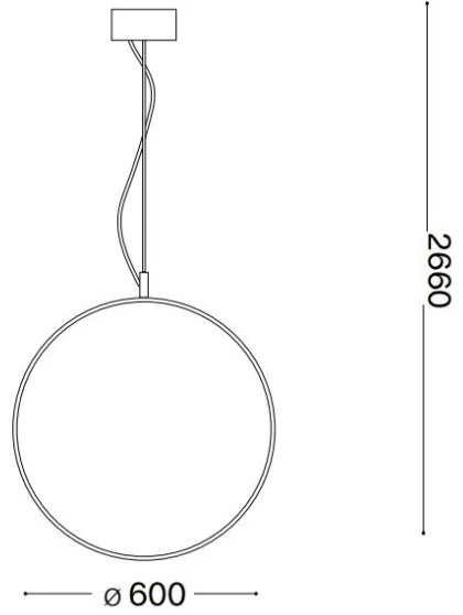 Ideal Lux - LED Luster na lanku CIRCUS LED/33W/230V pr. 60 cm CRI 90 čierna