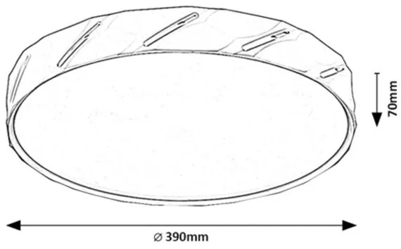 Rabalux 71119 - LED Stropné svietidlo NESSIRA LED/25W/230V 3000K biela